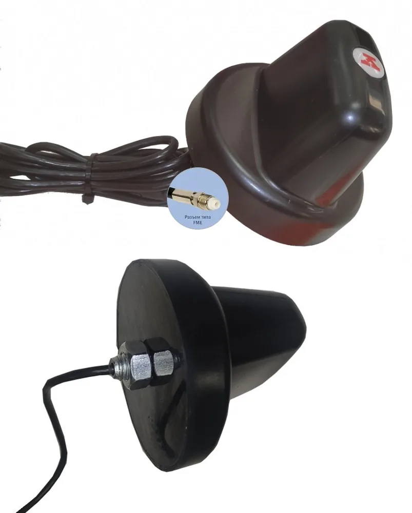 Антера МС 1163 FME 3м, врезная, 2-7,5dB. Антенна универсальная врезная, антивандальная
