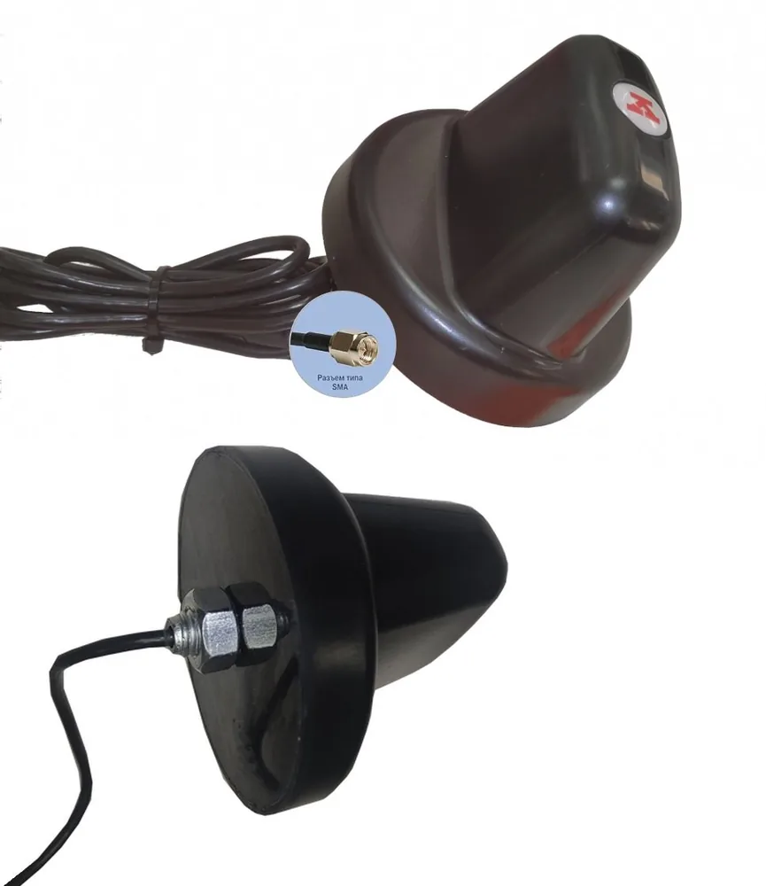 Антера МС 1163 SMA 1,5м, врезная, 2-7,5dB. Антенна универсальная врезная, антивандальная