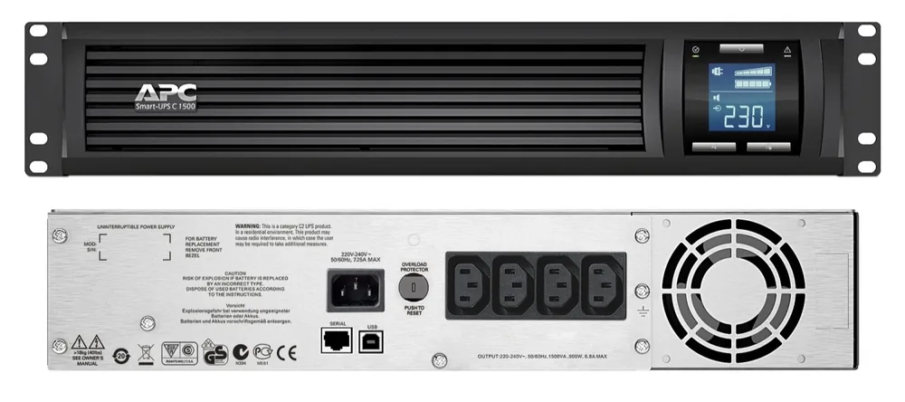 SMC1500I-2U APC Smart-UPS C 1500 ВА. Источник бесперебойного питания