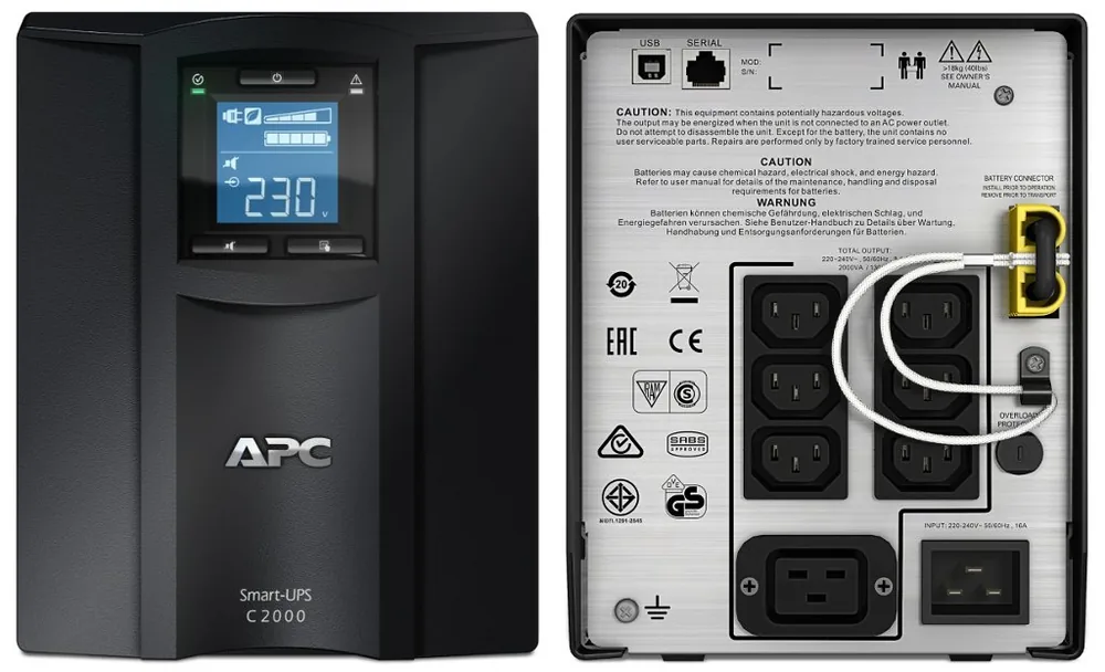 SMC2000I APC Smart-UPS C 2000 ВА. Источник бесперебойного питания