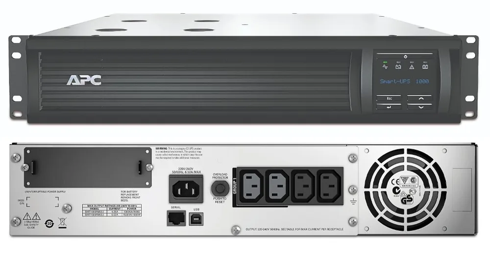 SMT1000RMI2U APC Smart-UPS 1000 ВА. Источник бесперебойного питания