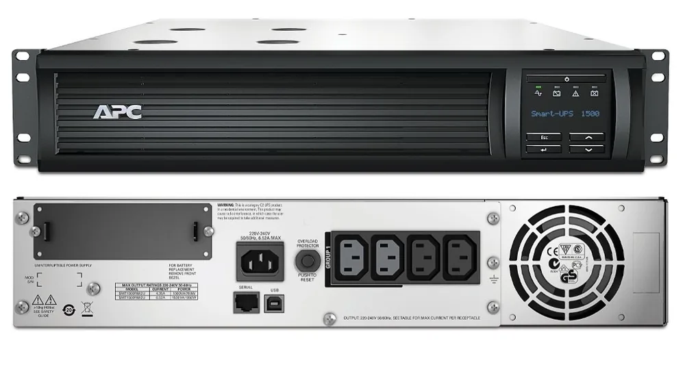 SMT1500RMI2U APC Smart-UPS 1500 ВА. Источник бесперебойного питания