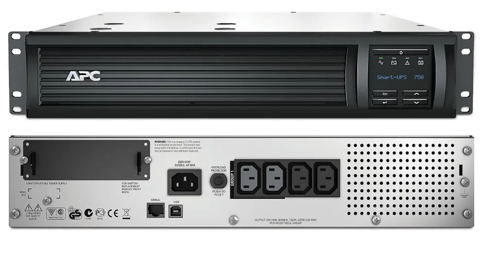 SMT750RMI2U APC Smart-UPS 750 ВА. Источник бесперебойного питания