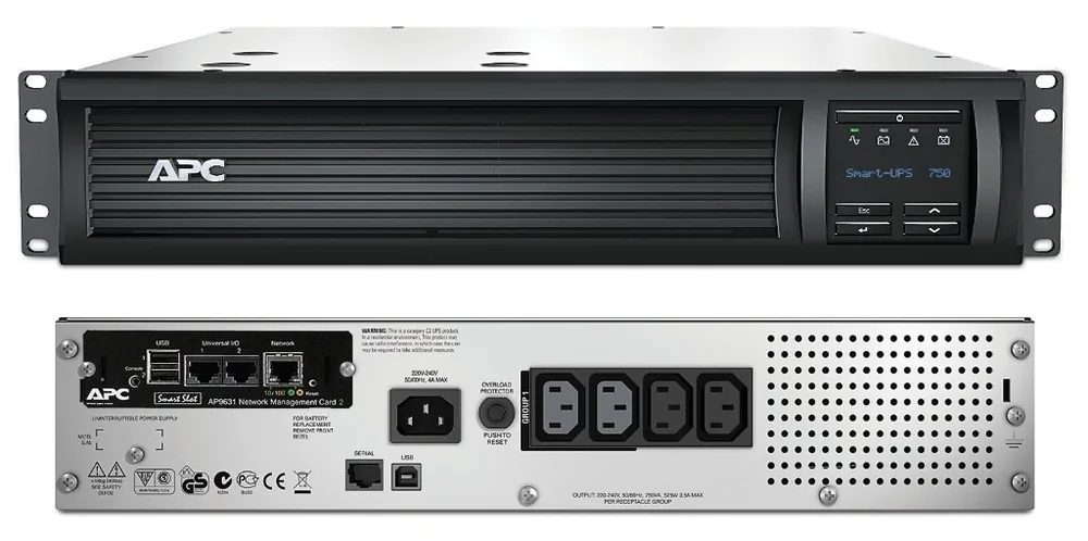 SMT750RMI2UNC APC Smart-UPS 750 ВА. Источник бесперебойного питания
