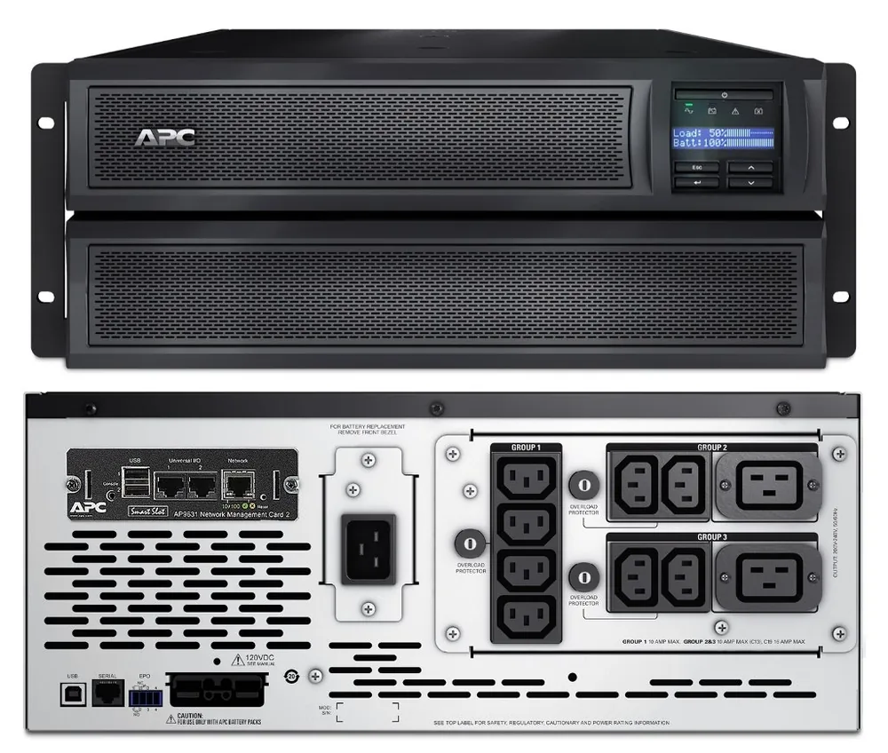 SMX3000HVNC APC Smart-UPS X 3000 ВА. Источник бесперебойного питания