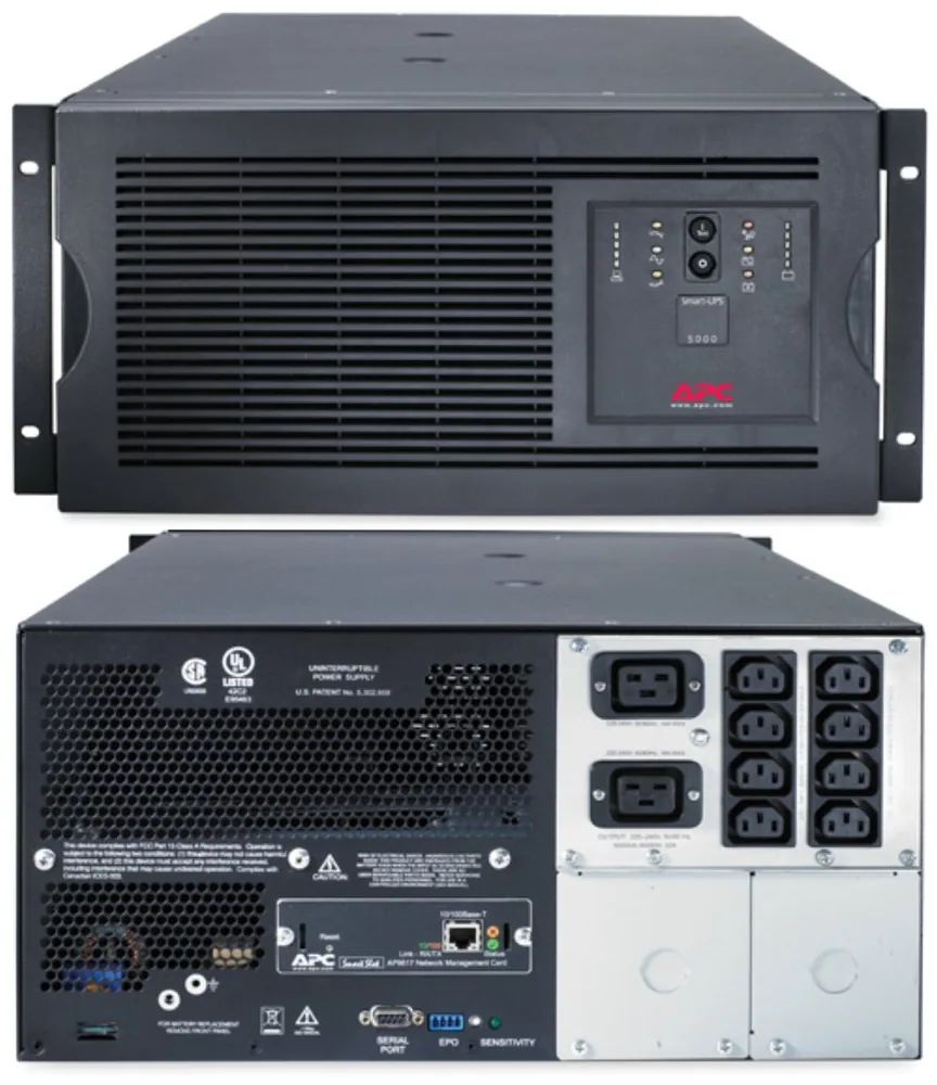 SUA5000RMI5U APC Smart-UPS 5000 ВА. Источник бесперебойного питания
