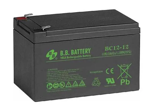 B.B. Battery BC 12-12. Аккумулятор герметичный свинцово-кислотный