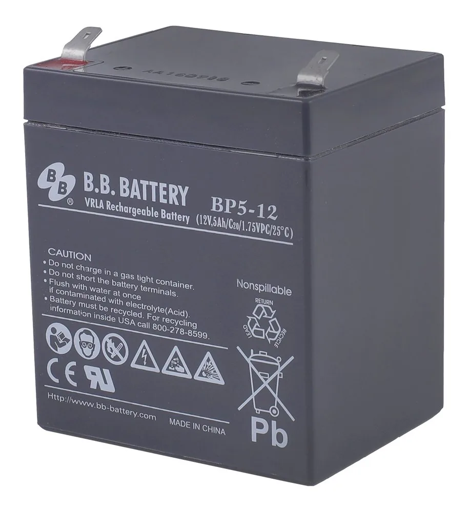 B.B. Battery BP 5-12. Аккумулятор герметичный свинцово-кислотный