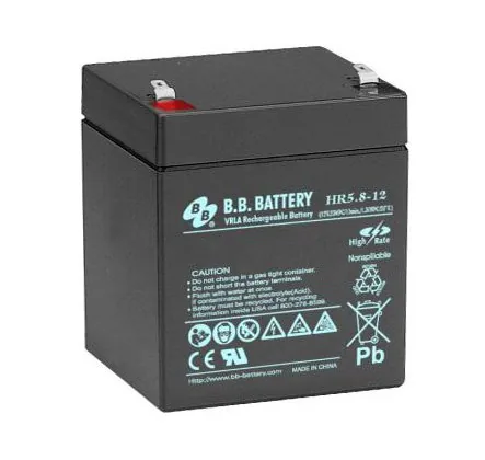 B.B. Battery HR 5,8-12. Аккумулятор герметичный свинцово-кислотный