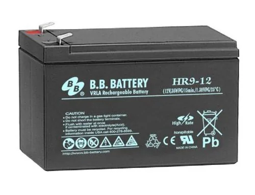 B.B. Battery HR 9-12. Аккумулятор герметичный свинцово-кислотный