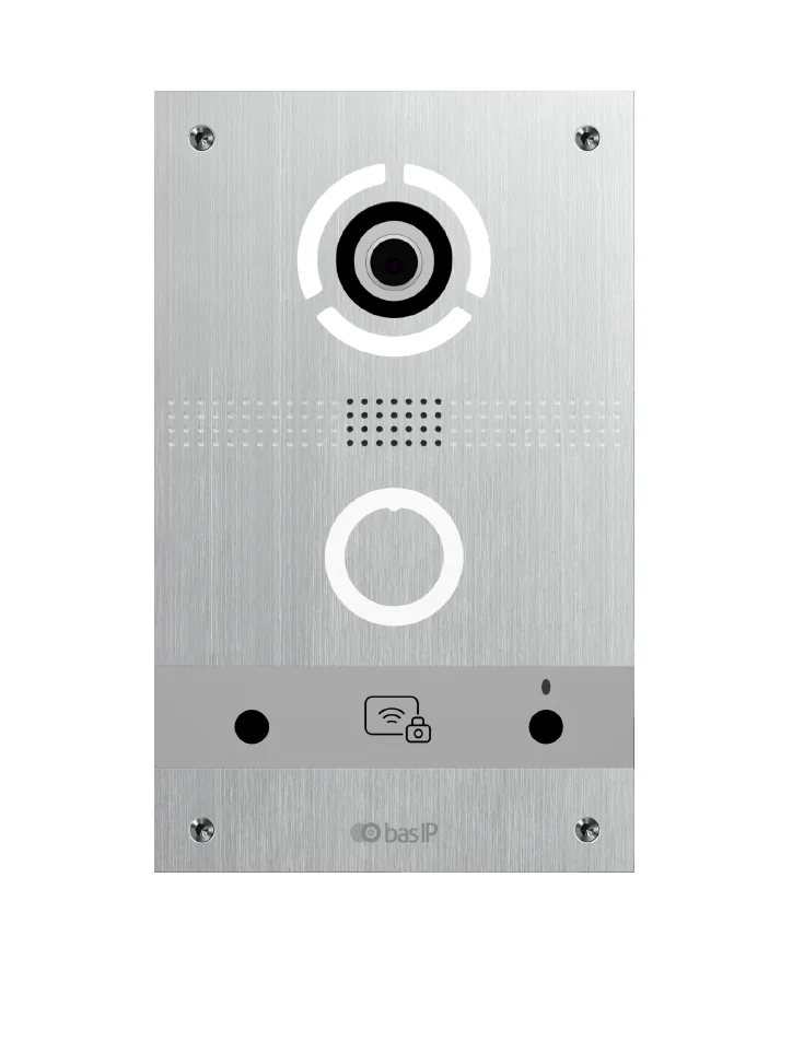 AV-08FBL SILVER. Вызывная панель IP-домофона