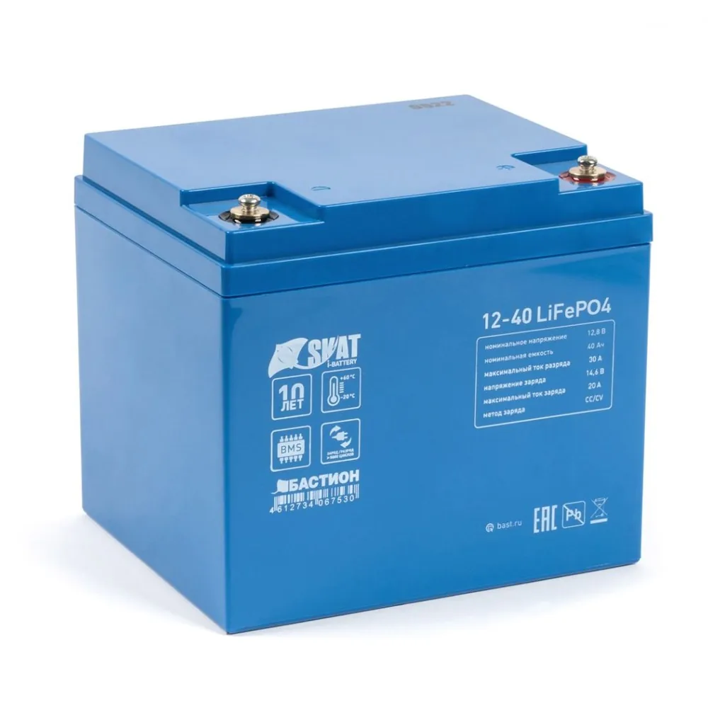 Батарея аккумуляторная Skat i-Battery 12-40 LiFePo4 649 — фото 5 из 5