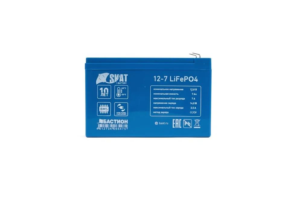 Батарея аккумуляторная Skat i-Battery 12-7 LiFePo4 645 — фото 3 из 4