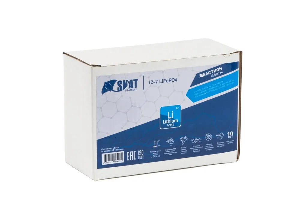 Батарея аккумуляторная Skat i-Battery 12-7 LiFePo4 645 — фото 1 из 4