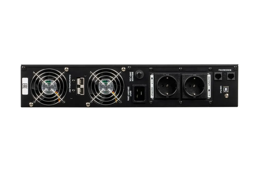 Источник бесперебойного питания RAPAN-UPS 1000-RACK-IN-2X9 8936 — фото 5 из 7