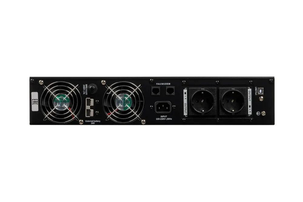 Источник бесперебойного питания RAPAN-UPS 3000-RACK-IN-4X9 8938 — фото 6 из 7