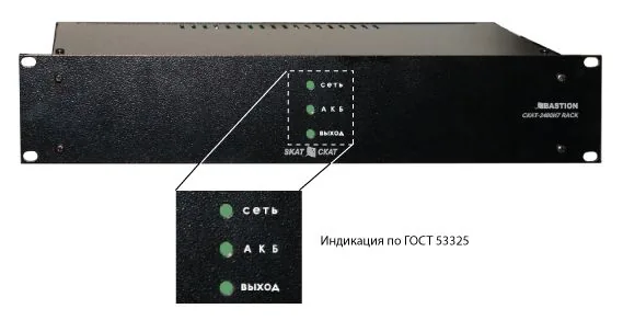 Источник бесперебойного питания СКАТ-2400И7 RACK 2143 — фото 3 из 4