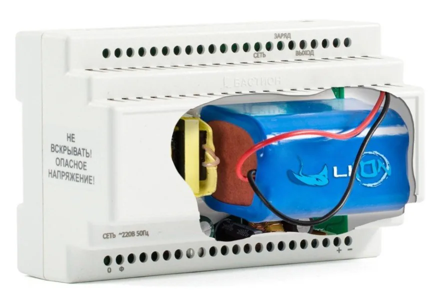 SKAT-12DC-1.0 Li-ion (СКАТ ИБП-12/1-3,2/Li-DIN) (595). Источник вторичного электропитания резервированный — фото 3 из 3