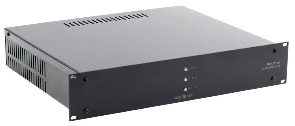 СКАТ-2400И7 RACK (СКАТ ИБП-24/4,5-2x17-RACK) (2143). Источник вторичного электропитания резервированный — фото 1 из 4