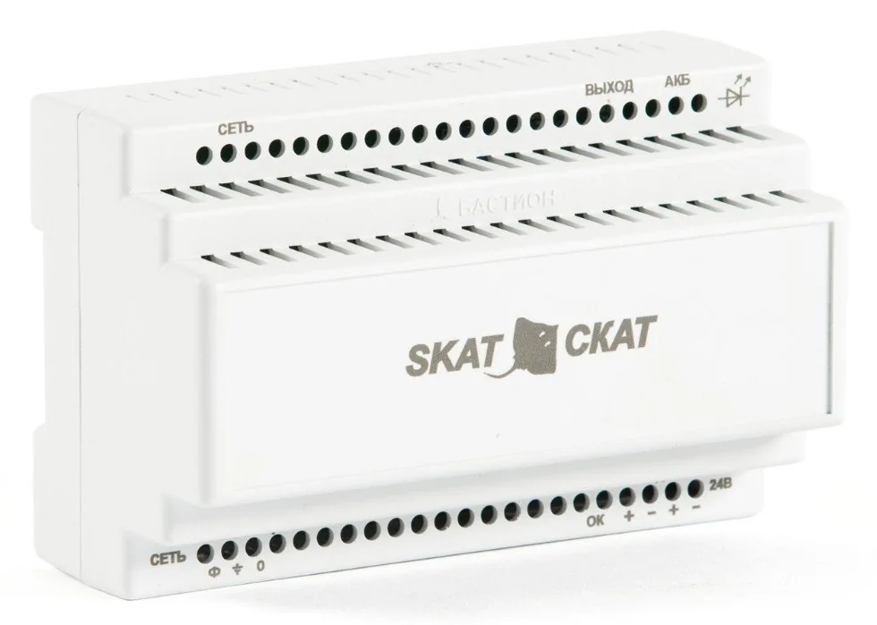 СКАТ-2400М DIN (СКАТ ИБП-24/1,5-DIN) (84). Источник вторичного электропитания резервированный — фото 1 из 2