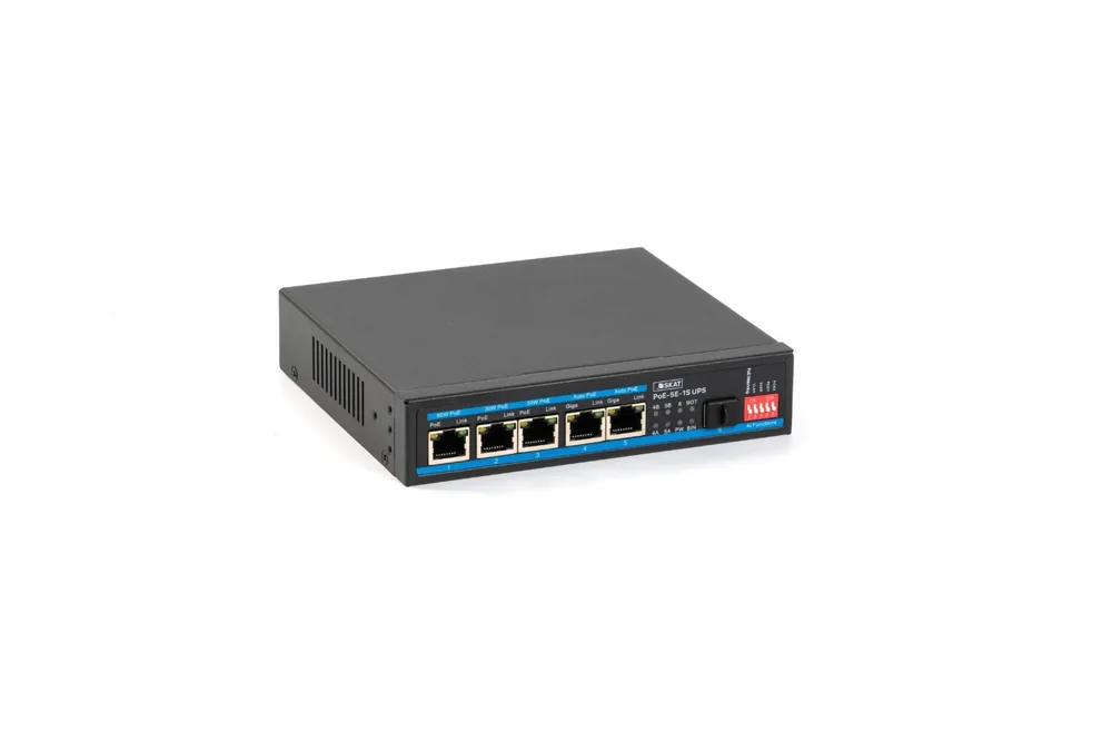 SKAT PoE-5E-1S UPS (4086). Коммутатор с питанием по PoE