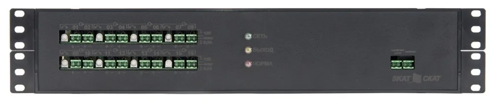 SKAT-V.16 Rack (SKAT-VM.16 RACK (SKAT-VM ИБП-12Р/8-16(0,5)/8(1)-RACK)) (2155). Источник вторичного электропитания резервированный — фото 3 из 4