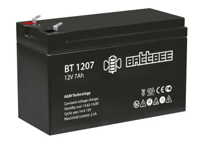 BATTBEE BT 1207. Аккумулятор герметичный свинцово-кислотный