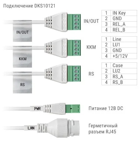 DKS10121. Вызывная панель подъездного IP-домофона — фото 4 из 4