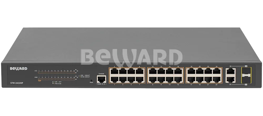 STW-2422HP. Коммутатор 24-портовый