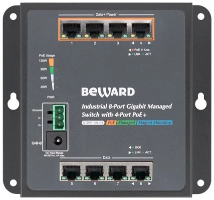 STWP-08HP4. Коммутатор 8-портовый