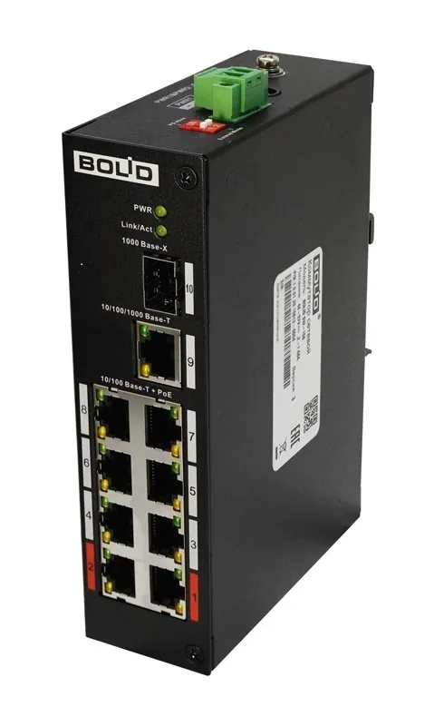 BOLID SW-108 версия 3. Коммутатор 8-портовый неуправляемый