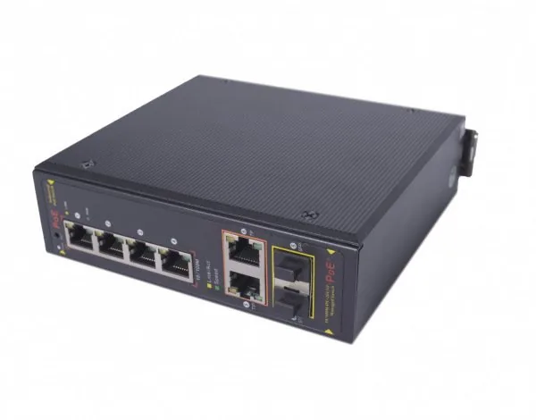 CO-PF-4P2F-P505M. Коммутатор 4-портовый Gigabit Ethernet с PoE