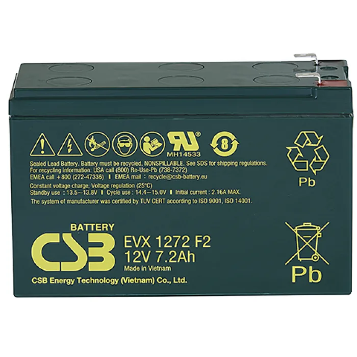CSB EVX 1272. Аккумулятор герметичный свинцово-кислотный