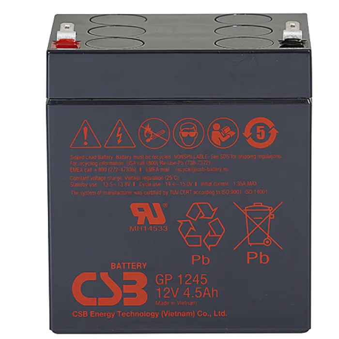 CSB GP 1245 F2. Аккумулятор герметичный свинцово-кислотный