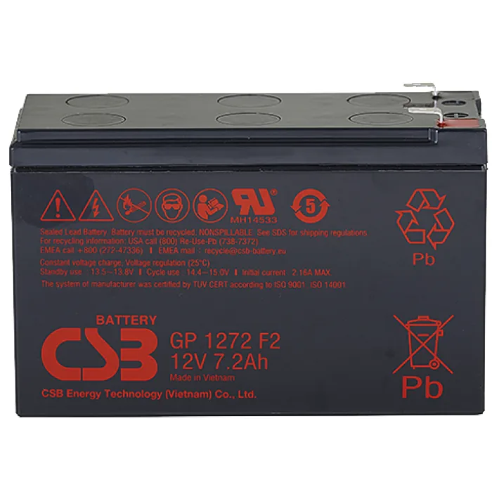 CSB GP 1272 F2. Аккумулятор герметичный свинцово-кислотный
