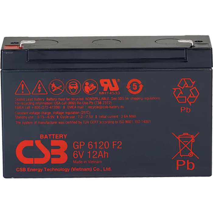 CSB GP 6120. Аккумулятор герметичный свинцово-кислотный