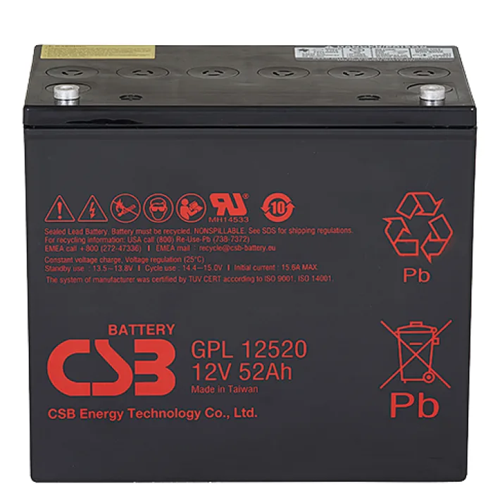 CSB GPL 12520. Аккумулятор герметичный свинцово-кислотный