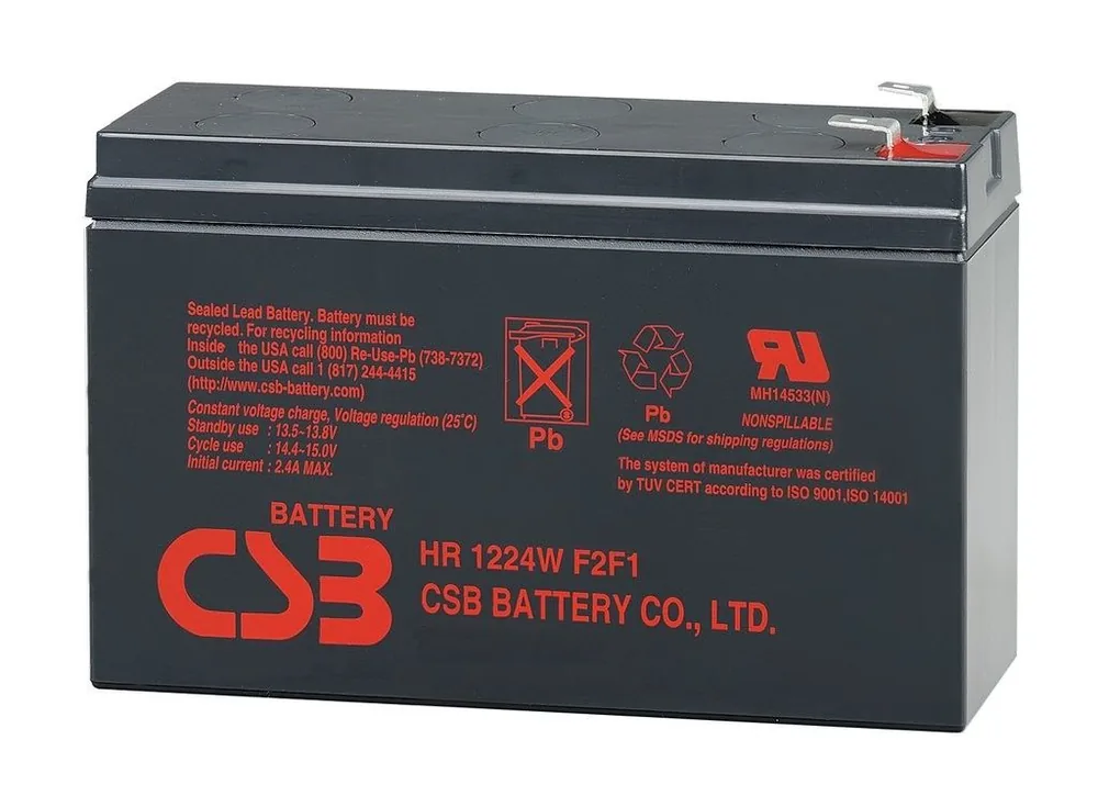 CSB HR 1224W F2 F1. Аккумулятор герметичный свинцово-кислотный — фото 1 из 2