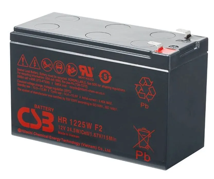 CSB HR 1225W. Аккумулятор герметичный свинцово-кислотный