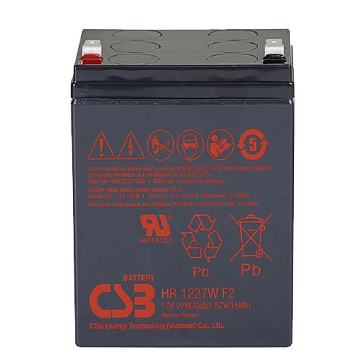 CSB HR 1227W. Аккумулятор герметичный свинцово-кислотный