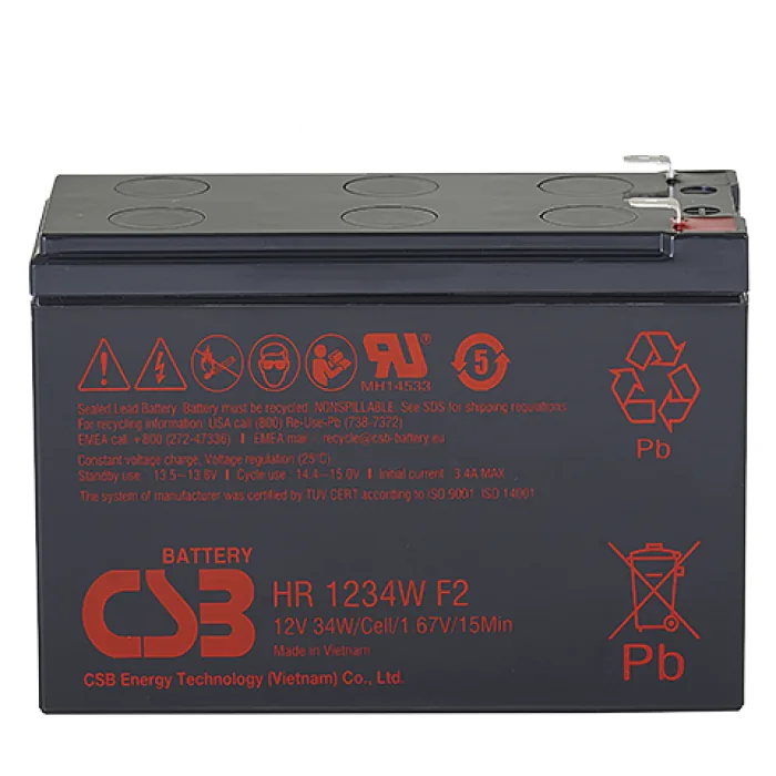 CSB HR 1234W. Аккумулятор герметичный свинцово-кислотный