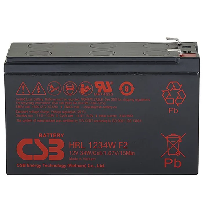 CSB HRL 1234W FR. Аккумулятор герметичный свинцово-кислотный