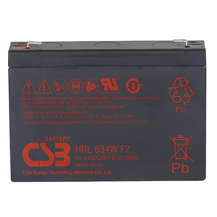 CSB HRL 634W FR. Аккумулятор герметичный свинцово-кислотный