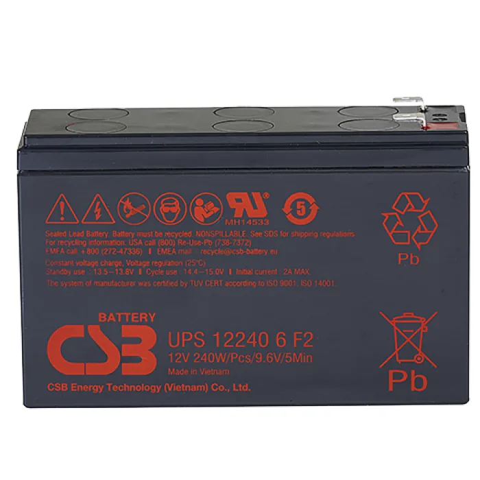 CSB UPS 122406. Аккумулятор герметичный свинцово-кислотный