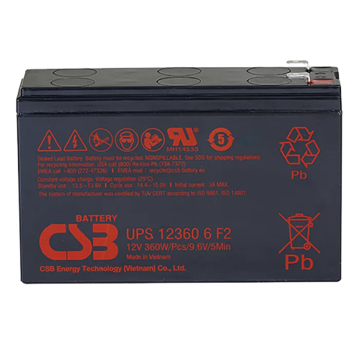 CSB UPS 123606. Аккумулятор герметичный свинцово-кислотный