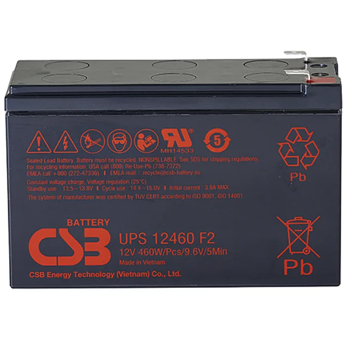 CSB UPS 12460. Аккумулятор герметичный свинцово-кислотный