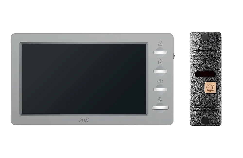 CTV-DP3702 Gamma (платина + серебро). Комплект видеодомофона