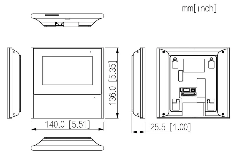DHI-VTH2611L-WP. Монитор IP-видеодомофона цветной — фото 3 из 4