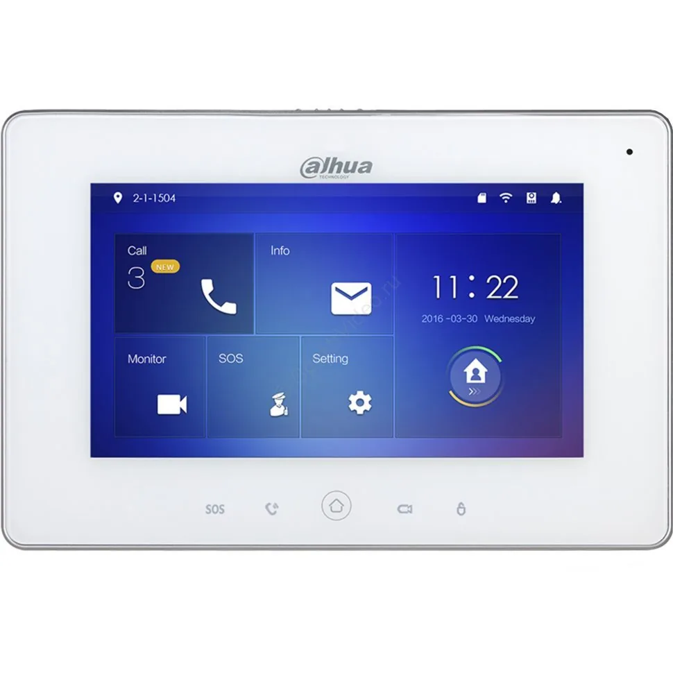 DHI-VTH5221DW-S2. Монитор IP-видеодомофона цветной