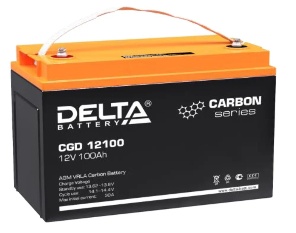 Delta CGD 12100. Аккумулятор герметичный свинцово-кислотный